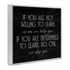 Stupell Industries Determined To Learn Motivational Framed Giclee Art - 2 of 4