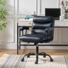 Barnaby Modern Faux Leather Swivel Office Chair with Casters|HULALA HOME - 2 of 4