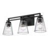 Lyna 3-Light Vanity Light - Contemporary Steel Design for Bathrooms, Dimmable & Damp Rated - 3 of 4