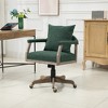 Computer Chair Office Chair Adjustable Swivel Chair Fabric Seat Home Study Chair - 2 of 4