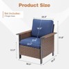 Belord 2-Piece All-Weather Aluminum Wicker Patio Chair Set with Olefin Cushions, Durable Outdoor Conversation Seating for Modern Patios - 4 of 4