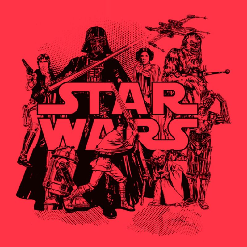 Men's Star Wars Retro Favorites Collage T-Shirt, 2 of 6