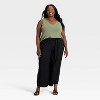 Women's High-Rise Wide Leg Cropped Palazzo Pants - Ava & Viv™ - 3 of 3