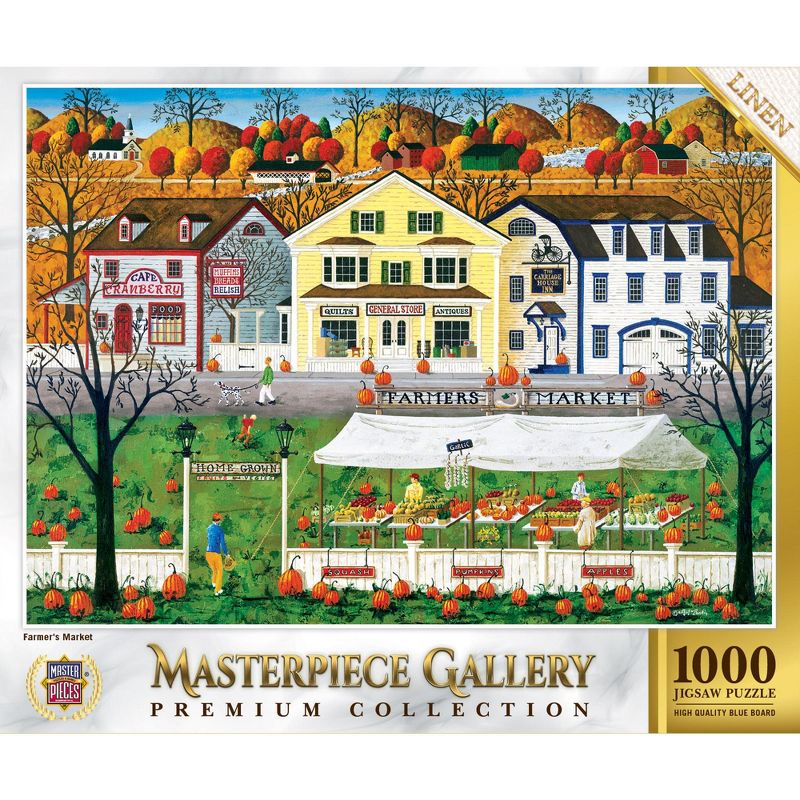 MasterPieces 1000 Piece Jigsaw Puzzle - Farmer's Market - 26.8"x19.3", 1 of 7
