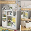 Toy and Book Organizer for Kids, Kids Toy Storage Organizer & Bookshelf, Multifunctional Storage Chest with 8 Storage Cubbies and Movable Drawers - 3 of 4