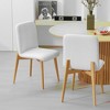 Lirago Dining Chairs with Wood Legs (Set of 2) 23*18.5 Natural - 2 of 4