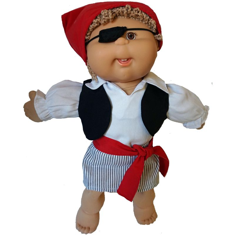 Doll Clothes Superstore Pirate Halloween Costume Fits Cabbage Patch Kid Dolls, 2 of 4