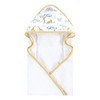 Hudson Baby Cotton Animal Face Hooded Towel, Safari Friends, One Size - 4 of 4