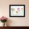 HomeRoots Live Life in Full Color Tulips Black Framed Print Wall Art - 2 of 4