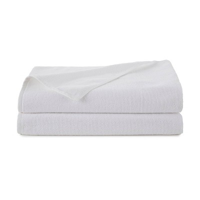 2pc Serene Bath Sheet Towel White - EcoPure