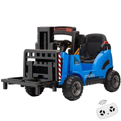 12V Kids Electric Ride On Forklift Car w/Remote Control, Liftable Fork and Music