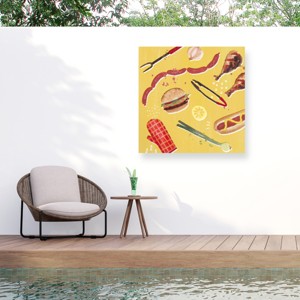 "Throw It On The Grill Iii" Outdoor Canvas - 1 of 4