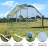 Large Metal Chicken Coop, Walk-in Chicken Run, Rabbits Duck Cages with Waterproof Anti-Ultraviolet Cover for Farm, Backyard - 4 of 4