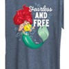 Women's - Disney Princess - Ariel And Flounder Fearless And Free Short Sleeve Graphic T-Shirt - 2 of 4