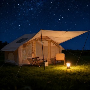 BAOURE 9.83ft x6.83ft x6.5ft Inflatable Camping Tent with canopy , 4 Season Waterproof Windproof, Clear Skylight 420D Oxford Waterproof Air Tent - 1 of 4