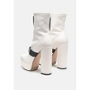 Boomer Chunky High Block Heel Women Boots - 3 of 4