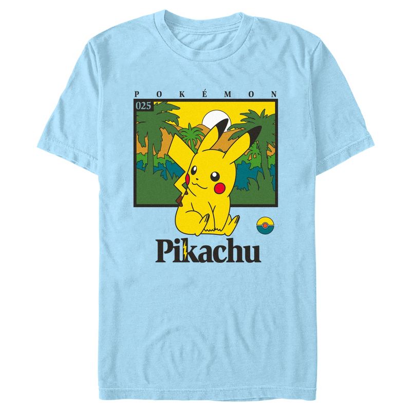 Men's Pokemon Tropical Pikachu T-Shirt, 1 of 5