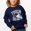 The Juniper Shop Touchdown Helmet Toddler Graphic Sweatshirt - 2 of 3