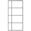 VidaXL Sliding Door ESG Glass and Aluminum 40.4"x80.7" Black - 3 of 4