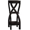 Accent Table, Side, End, Plant Stand, Square, Living Room, Bedroom, Brown Laminate, Contemporary, Modern - 2 of 4