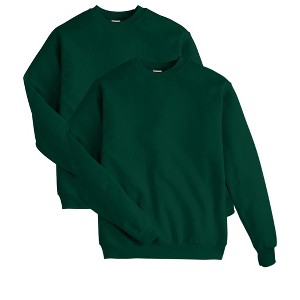 Hanes EcoSmart Men's Fleece Sweatshirt, Value 2-Pack (Big & Tall Sizes Available) - 1 of 4