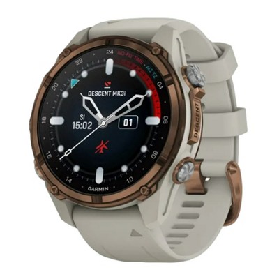 Garmin Descent Mk3i Watch Style-Dive Computer, 43mm, Bronze with Gray Band
