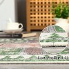 Vintage Washable Rug, Distressed Floral Low Pile Non-Slip Soft Accent Carpet for Living Room, Bedroom, Nursery, Entryway - 4 of 4