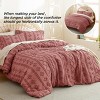 2-3 Pcs Tufted Boho Comforter Set Bed Set GentleSoft Farmhouse Shabby Chic Embroidery Bedding - 2 of 4