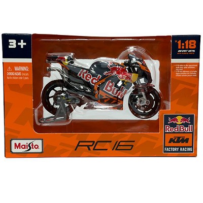 KTM RC16 Motorcycle #33 Brad Binder MotoGP "Red Bull KTM Factory Racing" 1/18 Diecast Model by Maisto