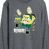 Men's - SpongeBob SquarePants - Bikini Bottom Beware Long Sleeve Graphic T-Shirt - 2 of 4