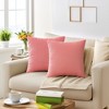 REGALWOVEN Corduroy Classical Modern Soft Solid Pillow Covers for Couch Sofa Home Bedroom 18 x 18 Inch 2 Pcs - 2 of 4