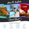 Nevlers Tear-Resistant Inflatable Loungers - Pack of 2 - 3 of 4
