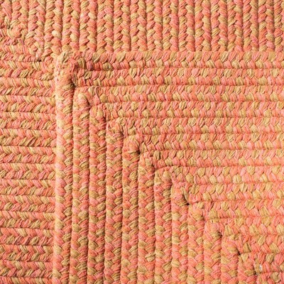 Handmade Multicolor Braided Cotton Square Area Rug, 6' x 6'