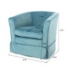 Swivel Modern Upholstered Accent Chair, 360° Rotating Lounge Chair with Removable Cover for Living Room or Reading Nook – The Pop Home - 3 of 4