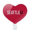 Seattle University Redhawks Logo Heart Love Cupcake Picks Toppers Decoration Set of 6 - 2 of 4