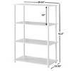 No Tools 4-Shelf Storage Bookcase, True Black Oak - 2 of 4