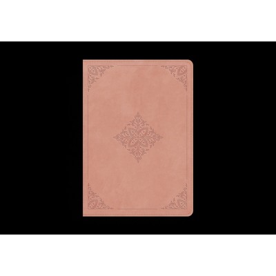 ESV Study Bible, Personal Size (Trutone, Blush Rose, Fleur-De-Lis Design) - (Leather Bound)