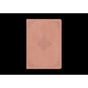 ESV Study Bible, Personal Size (Trutone, Blush Rose, Fleur-De-Lis Design) - (Leather Bound) - 1 of 1