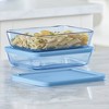 Pyrex® Simply Store® Tinted 4pc Lidded Rectangle Storage Set - image 2 of 4