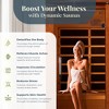 Infrared Personal Home Heat Room with Bluetooth, Venice Dynamic Saunas Infrared Personal Home Heat Room w/ Bluetooth for up to 2 People, Andora - 4 of 4