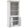 VidaXL Cupboard Mexican Pine Corona Range White 31.5"x15.7"x66.9" - 4 of 4