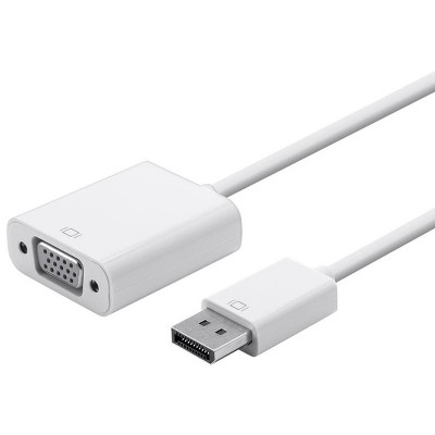 Monoprice DisplayPort 1.2a to VGA Active Adapter - White