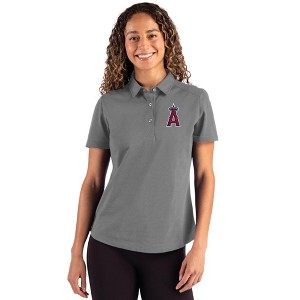 Los Angeles Angels Cutter & Buck Advantage Refresh Epic Confidence Recycled Womens Tri-Blend Pique Polo - Elemental Grey - 3X Large - 1 of 1