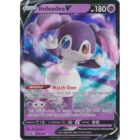 Pokemon Sword And Shield Ultra Rare Holo Indeedee V 91 Target