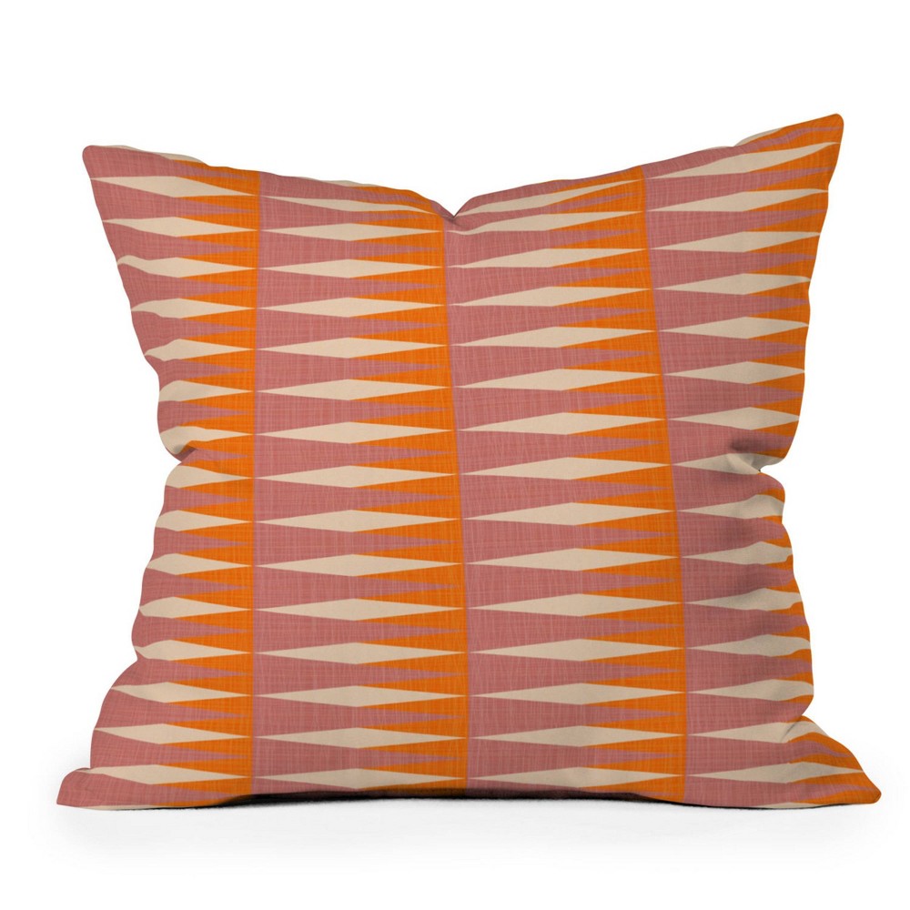 Photos - Pillow 16" x 16" Mirimo GeoTribe South Outdoor Throw  Red - Deny Designs