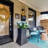LLHZSY 15 3/4" Black Modern Integrated LED Outdoor Wall Light for Outside House, Waterproof Porch Lantern Sconce - 4 of 4
