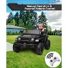 Ride On Cars w/ 2-Seater, 4 Wheels 24V Electric Vehicles with 2.4G Remote Control, Battery Powered Kids Car with 20" Wide Adjustable Seat - 2 of 4