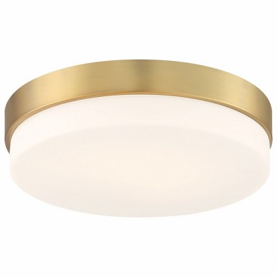 Roma Antique Brushed Brass LED Flush Mount Light