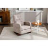 CAVINAS Rocking Chair with High Back Modern Armchair Lounge Chair with Fabric Padded Seat for Bedroom, Living Room - 2 of 4