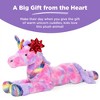 Best Choice Products 52in Kids Extra Large Plush Unicorn, Life-Size Stuffed Animal Toy w/ Rainbow Details - 3 of 4